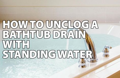 Unclog Tub Drain, Homemade Drain Cleaner, Drain Unclogger, Clogged Drain Bathtub, Drain Repair, Unclog Drain, Clean Bathtub, God Father, Diy Cleaning Solution