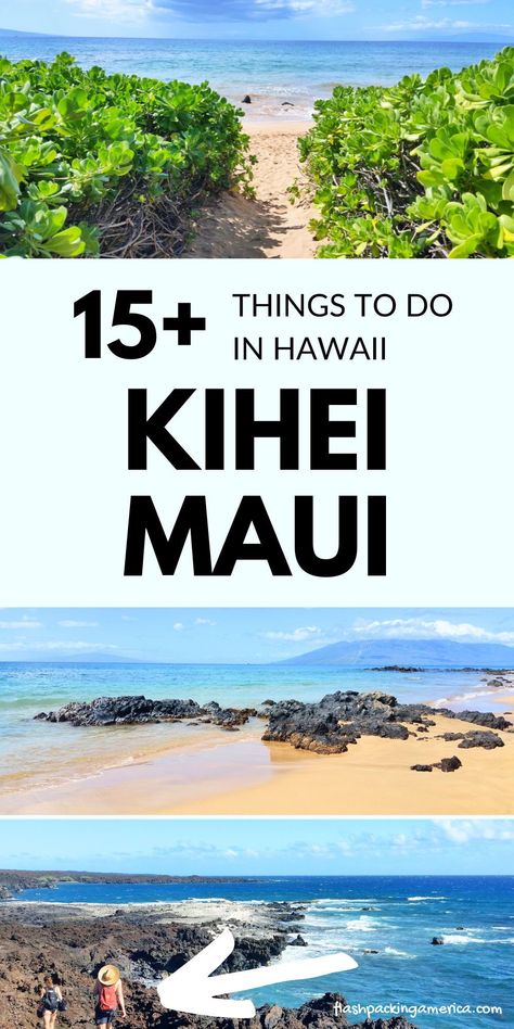 maui hawaii. travel. Visit the blog for maui vacation ideas! kihei maui. bucket list. us travel destinations. maui hawaii things to do. family vacation. fun with kids. teens. south maui. maui beach. hawaii beaches. outdoor vacation. beautiful places to visit in the united states. maui aesthetic. budget travel. trip from west coast. north america. flashpacking america maui. What To Do In Maui Hawaii, Kihei Maui Things To Do, Things To Do In Maui Hawaii, Maui Bucket List, Maui Hikes, Maui With Kids, Maui Hawaii Beaches, Maui Kihei, Hawaii On A Budget