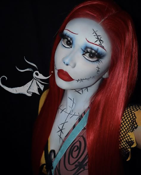 Halloween Makeup Girl, Sally Halloween Costume, Sally Makeup, Sally Costume, Cute Halloween Makeup, Halloween Makeup Pretty, Sally Nightmare Before Christmas, Pretty Halloween Costumes, Halloween Makeup Inspiration