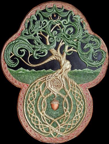 The Celtic Tree of Life Tattoo Tree Of Life, Cast Paper, Tree Of Life Artwork, Oak Acorn, Celtic Artwork, Tattoo Tree, Life Cast, Tree Of Life Painting, Tree Of Life Art