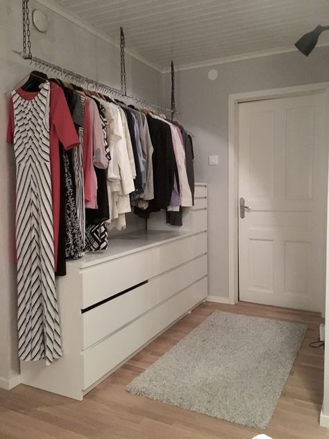 Closet Organization Cheap, Open Wardrobe, Ikea Decor, Wardrobe Room, Closet Decor, Diy Closet, Room Design Bedroom, Dressing Room Design, Walk In Closet