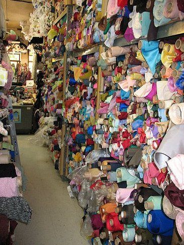 Sewing Article: Fabric Shopping in the Los Angeles Fashion District Los Angeles Fashion District, La Fashion District, Fashion District Los Angeles, Haberdashery Shop, Fabric Shopping, Textile Waste, Botany Bay, Fabric Stores, Fabric Shops