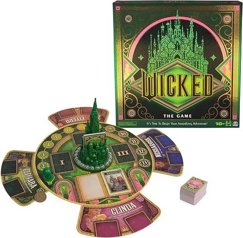 Amazon.com: Spin Master Games, Wicked The Game, Based on New Movie Wicked, Strategy Game, Kids Games, Family Game Night, for Fans of Musicals Ages 10+ : Toys & Games Elphaba Glinda, Family Games For Kids, Elphaba And Glinda, The Emerald City, Wicked Game, Family Board, Family Board Games, Board Games For Kids, Trade Cards