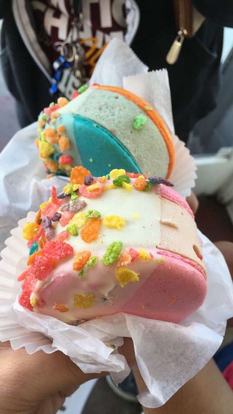 MILK macaron ice cream Ice Cream Macaron Sandwiches, Macarons Ice Cream, Ice Cream Macarons, Macaroon Ice Cream Sandwich, Macaroon Ice Cream, Macaron Ice Cream, Macaron Ice Cream Sandwich, Ice Cream Sandwiches Recipe, Dessert For Breakfast