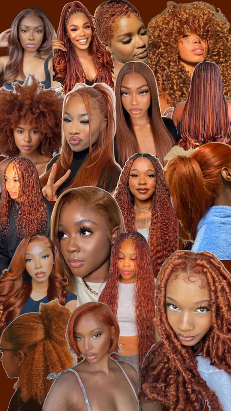 Hairstyle Ginger Afro, African Girls Hairstyles, Red Ginger Hair, Ginger Braids, Red Ginger, Natural Afro, Ginger Black, Hair Growing Tips, Ginger Women