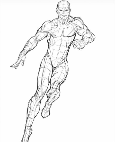 Superhero Poses Reference Male, Anime Drawing Reference, Front Pose, Casual Poses, Male Art Reference, Stencil Street Art, Poses Anime, Human Body Drawing, Male Anime