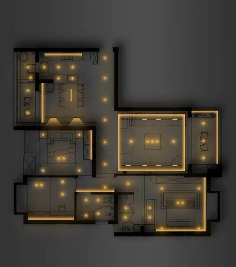 Light Layout Plan, Lighting Layout Floor Plans, Interior Design Diagram, Lighting Plan Design Layout, Lighting Plan Interior, Light Plan, Lighting Plans, Desain Ux, Interior Design Lighting