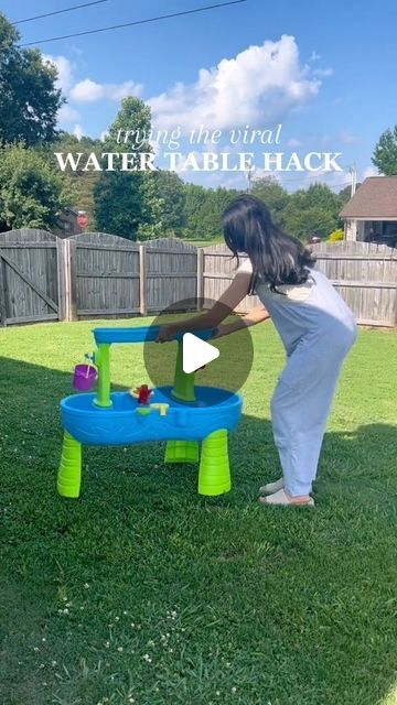 Saira Steelman on Instagram: "Water table hack from last year! I added a few more items now that his almost 2 years old like a magnetic fishing pole and a water table cover for weather protection💙

Comment “water hack” and I’ll DM you a direct link to the pump and water table!

Like any item, use at your own discretion

#babyactivities #babytoys #summerbaby #watertable #sahm #sahmlife #amazontoys #summermusthave #momlife #babygoals #momsofinstagram #momsofig #watertablehack #watertable #momsoflittles #playhacks #babysfirstyear #summerplay #babydevelopment #babyplayideas #outdoorplay" Water Table Pump Hack, Play Hacks, Summer Play, Water Table, Fishing Pole, Baby Development, Baby Play, Infant Activities, Outdoor Play