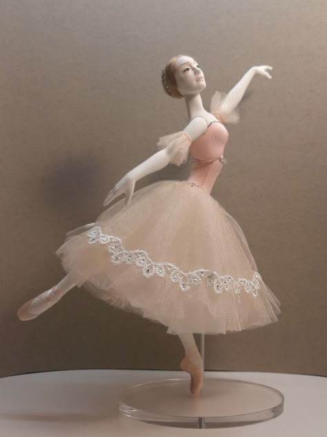 Porcelain Ballerina, Watercolor And Pastel, Unique Art Work, Ballet Doll, Antique Porcelain Dolls, Wood Doll, Dancers Art, Wood Peg Dolls, Ballet Inspiration