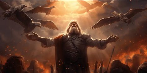 How To Pray To Odin? Working With Odin, Odin Worship, Asatru Art, Norse History, Odin Allfather, Norse Pantheon, Odin Norse Mythology, God Wallpaper, World Mythology