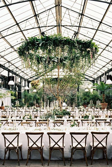 25 Lush Secret Gardens, Glasshouses & Greenhouses | Planterra Conservatory Planterra Conservatory, Orange Wedding Colors, Greenery Centerpiece, Diy Wedding Reception, Summer Wedding Decorations, Garden Theme Wedding, Secret Garden Wedding, Greenhouse Wedding, Table Set Up