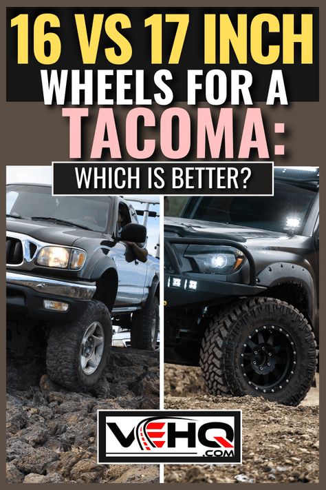 16 vs 17 inch wheels: Choosing the right wheel size can have a significant impact on your car's performance and appearance. 16-inch wheels are generally lighter and more fuel-efficient, while 17-inch wheels offer better handling and a sportier look. Consider your driving style, road conditions, and personal preference when deciding between these two popular wheel sizes. Fuel Rims, Tacoma Wheels, Toyota Usa, Toyota Truck, Truck Rims, Travel Camper, 17 Inch Wheels, Tacoma Truck, Car Guide