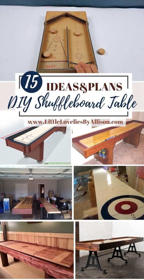 How To Make A Shuffleboard Table, Homemade Shuffleboard, Shuffleboard Table Plans, How To Build A Shuffleboard Table, Shuffle Board Ideas, Shuffle Board Tables, Diy Shuffleboard Table How To Build, Wood Games Diy, Diy Shuffleboard Table