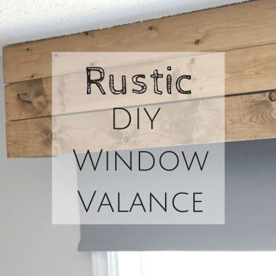 Wood Window Valance, Diy Window Valance, Window Valance Diy, Wood Valances For Windows, Rustic Valances, Diy Valance, Kitchen Window Blinds, Rustic Doors Interior, Rustic Window Treatments