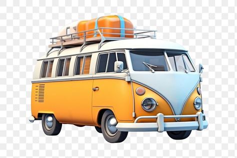 Travel Cartoon, Bus Png, Car Camper, Png Aesthetic, Cartoon Car, Mini Bus, Bus Camper, Bus Travel, Retro Cartoons