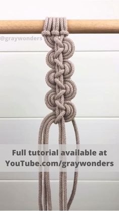 Simpul Makrame, Pola Macrame, Macrame Wall Hanging Tutorial, Easy Macrame, Macrame Plant Hanger Tutorial, Macrame Plant Hanger Patterns, Macrame Knots Tutorial, Makramee Diy, Macrame Knots Pattern