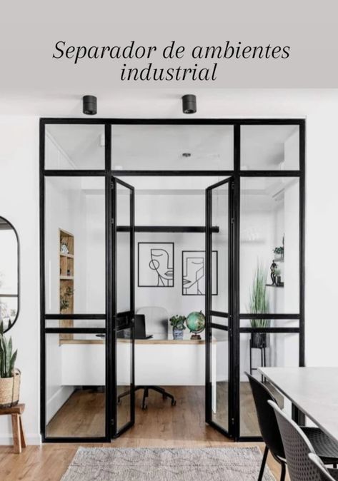 Studio In Casa, Moore House, Small Home Offices, Glass Office, Modern Houses Interior, Home Office Setup, Home Office Space, Office Interior Design, Apartment Interior