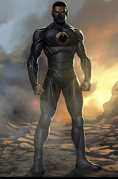 Black Superhero Concept Art, Black Suit Concept Art, Super Soldier Oc, Superhero Suit Concept Art, Black Superhero Suit, Villian Suits, Black Superhero Oc, Super Hero Oc Character Design, Superhero Art Oc