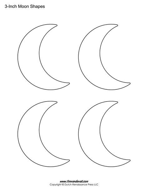 If you want to decorate your craft project with moons, print one of these blank moon templates. These blank moon printables come in a variety of sizes. S Print Making Ideas, Moon Stencils, Moon Template, Moon Stencil, Ornament Coloring, Christmas Ornament Coloring Page, Pregnancy Scrapbook, Library Crafts, Moon Coloring Pages