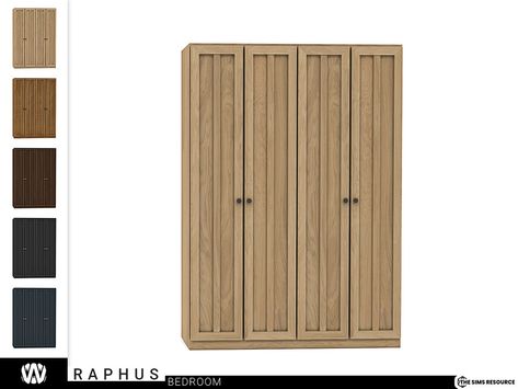 The Sims Resource - Raphus Wardrobe Wardrobe Sims 4 Cc, Wondymoon Sims 4 Cc, Sims 4 Cc Dressers, Sims 4 Wardrobe Cc, Sims 4 Cc Recolor, Sims 4 Wardrobe, Sims Wardrobe, Coat Cupboard, Sims Patreon