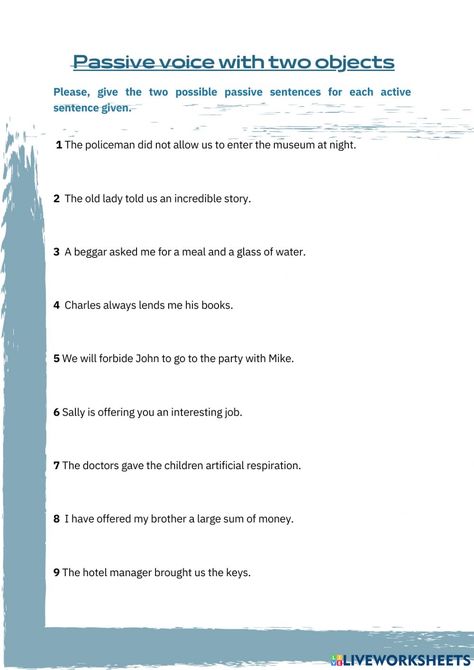 Passive Voice Exercises, Voice Exercises, Passive Voice, School Subjects, Google Classroom, The Voice, The Incredibles