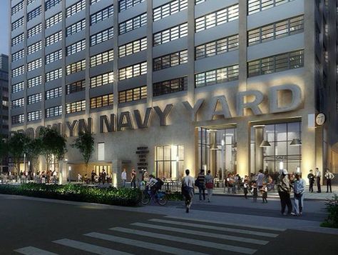 The list of tenants at the Building 77 at the Brooklyn Navy Yard continues to grow. Brooklyn Navy Yard, Food Hub, Six Pack, Fashion Inspiration Design, The Building, The List, To Grow, Multi Story Building, Brooklyn