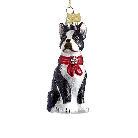 Kurt Adler 3.5-Inch Noble Gems Boston Terrier Ornament Kurt Adler Ornaments, Boston Terrier Christmas, Traditional Christmas Ornaments, Best Christmas Tree, Ornaments For Christmas Tree, Doggie Treats, Ornaments For Christmas, Christmas Tree Decorating, Colonial Christmas