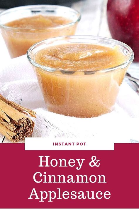 Applesauce With Honey, Sugar Free Applesauce, Easy Apple Sauce, Healthy Applesauce, Instant Pot Applesauce, Freezing Recipes, Canned Applesauce, How To Make Applesauce, Produce Recipes