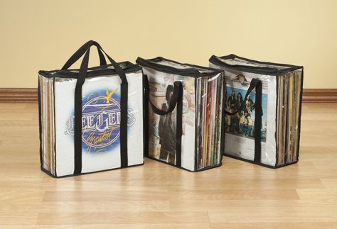 Vinyl Record Carrying Case Multimedia - $20.99 at Wayfair Dvd Storage Binder, Photo Album Storage, Dvd Holder, Cd Dvd Storage, Dvd Storage, Lp Records, Vinyl Record Storage, Record Storage, Beautiful Storage