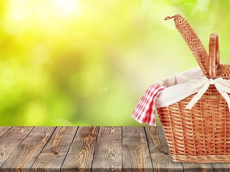 Picnic Food Basket, Picnic Aesthetic Background, Picnic Background Wallpaper, Picnic Basket Drawing, Picnic Background, Picnic Basket Clipart, Photo Basket, Picnic Scene, Food Picnic