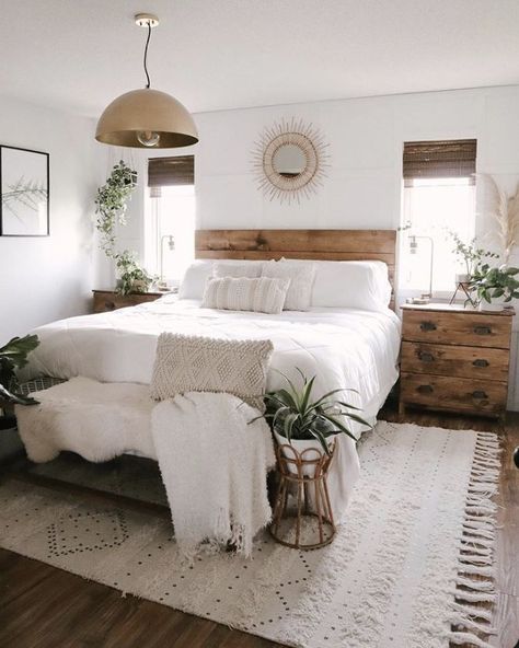 minimal bedroom design Redecorate Bedroom, Master Bedrooms Decor, Decor Living Room, Room Inspiration Bedroom, Room Ideas Bedroom, Apartment Room, Boho Bedroom, Ideas Home, Home Decorating