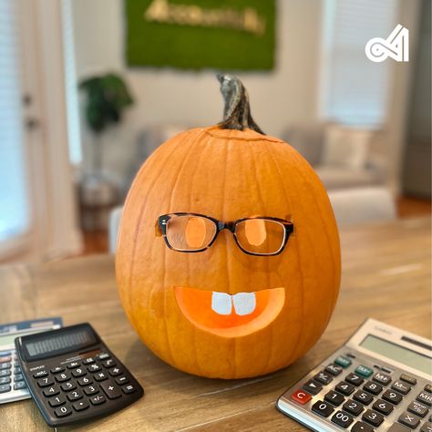 Just like our team, this pumpkin loves a good spreadsheet 🤓 . . . . #accountfully #outsourcedaccounting #outsourcedbookkeeping #outsourcedcfo #remoteaccountant #wfh #hybridwork #chs #accounting #bookkeeping #culturematters #companyculture #meaningfulwork #leadership #accountant #bookkeeper #pumpkin #jackolantern #nerd #emoji #nerdy #spookyseason #spookyszn #hocuspocus #halloween #halloweenvibes #spookyvibes #howloween #happyhalloween #loveagoodspreadsheet Nerd Pumpkin, D Book, Company Culture, Painted Pumpkins, Pumpkin Decorating, Jack O Lantern, Fall Halloween, Happy Halloween, Halloween