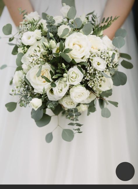 White And Green Bridal Bouquet Peonies, Wedding Posy Bouquet, Wedding Bouquets Bride Eucalyptus, White Rose Ranunculus Bouquet, Bridal Bouquet Fall White, Eucalyptus Wedding Bouquet Cascading, Sage Green Bride Bouquet, White And Green Bride Bouquet, Green White Wedding Bouquet