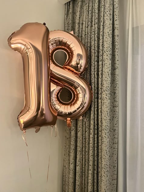 19th Birthday Ideas Party, 18th Balloons, Aesthetic 18th Birthday, 18th Birthday Aesthetic, 18th Birthday Balloons, Balloon Aesthetic, 18th Birthday Dress, 19 Birthday, Birthday Balloons Pictures