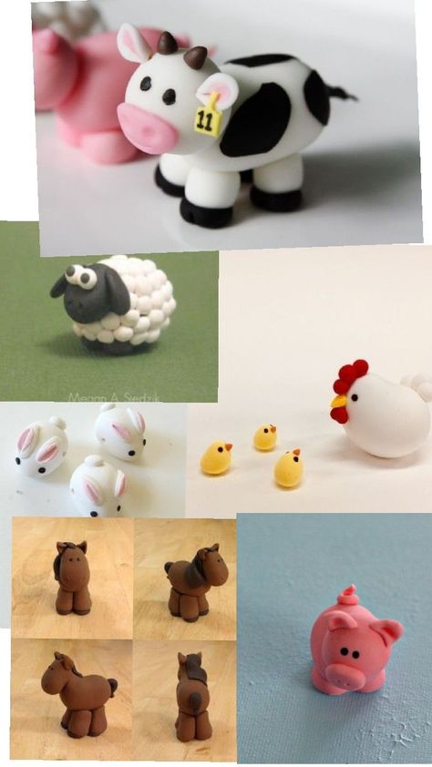 Clay Farm Animals, Clay Dough, Diy Projects Gifts, Clay Crafts Air Dry, Clay Animals, Clay Craft, Cute Clay, Clay Inspiration, Quotes Prayer