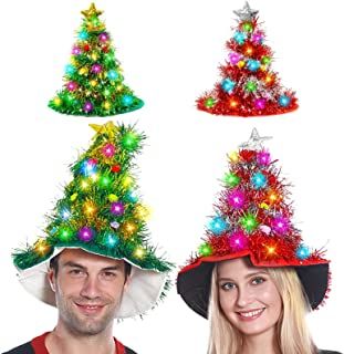 Christmas Costumes For Adults, Funny Christmas Hats, Hats Ideas, Fun Hats, Christmas Tree Hat, Christmas Beanie, Christmas Hats, Christmas Decorations For Kids, Crazy Hats