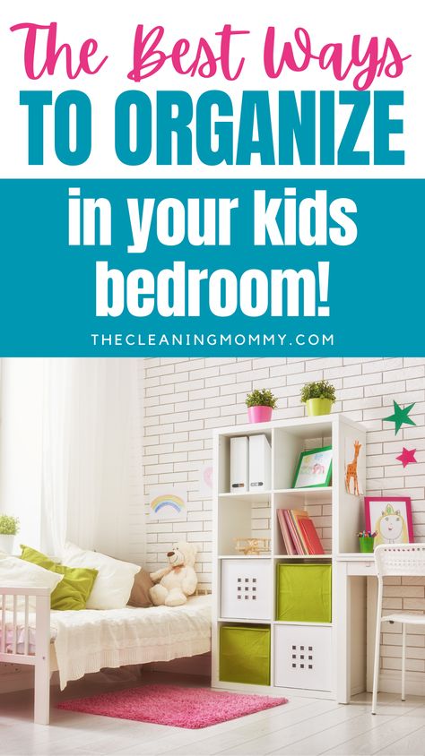 Brilliant Ways To Organize A Bedroom. These organizing ideas for bedrooms will help you organize all your bedrooms in no time! |Discover the best kids bedroom organization ideas to keep your child's space clean and tidy! From toy storage to closet organization, these tips will make a world of difference. Get inspired and start organizing today. Organize Girls Bedroom, Girl Bedroom Organization Ideas, Girls Bedroom Organization Ideas, Girls Room Organization Ideas, Kids Bedroom Organization Ideas, Girls Bedroom Organization, Bedroom Drawer Organizer, Organizing Ideas For Bedrooms, Small Girls Bedrooms