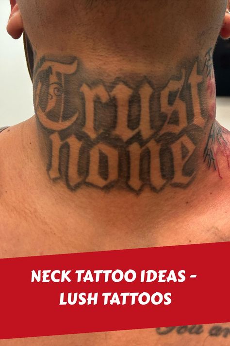 Looking for neck tattoo ideas? Explore jaw-dropping designs, from small and subtle to bold and intricate, in this captivating article. Get inspired now! Male Neck Tattoo Ideas, Middle Neck Tattoo, Middle Neck Tattoo Men, Front Neck Tattoos For Men, Neck Tattoo Men, Front Neck Tattoo For Guys, Men Neck Tattoo, Hood Neck Tattoo For Guys, Front Neck Tattoo