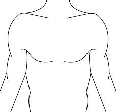 chest tattoo template Chest Outline Tattoo, Body Template Drawing Tattoo, Chest Stencil Tattoo, Chest Template Tattoo, Tattoo Ideas Chest Mens, Men Chest Drawing, Men Chest Reference, Tattoo Templates Men, Shoulder Tattoo Template