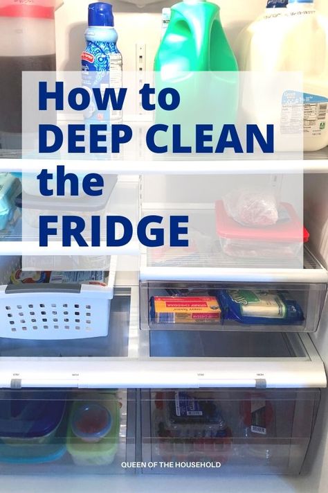 Fridge Cleaning Tips, How To Deep Clean Fridge, Best Way To Clean Fridge, Deep Clean Fridge And Freezer, How To Clean The Refrigerator, How To Clean The Fridge, Fridge Deep Clean, Cleaning The Fridge, How To Clean Your Fridge