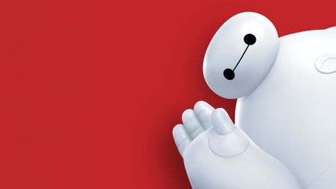 Baymax, Hero 6, Big Hero 6, Big Hero, Laptop, Wallpapers, Red, Black