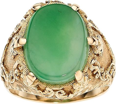 Estate Jewelry Rings, September 22, Jade Jewelry, Natural Jade, Holiday Jewelry, Jade Stone, Coat Women, Stone Ring, Estate Jewelry