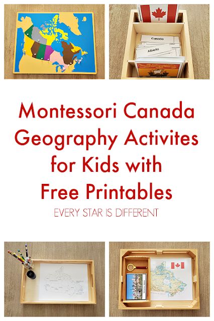 Montessori Canada Geography Activities for Kids with Free Printables North America Montessori Activities, Canada Activities For Kids, Geography Activities For Kids, Continent Activities, Montessori Elementary Activities, Canada Geography, Geography Of Canada, Canada For Kids, Continents Activities