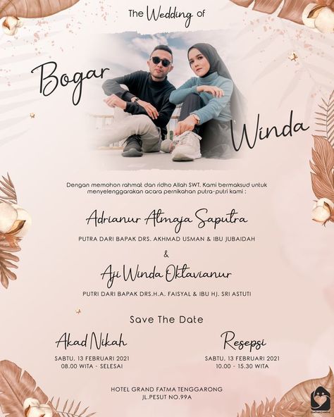 Undangan Lamaran, Undangan Digital, Wedding Invitation Vector, Digital Invitations Wedding, Design Invitation, Classy Wedding Dress, Invitations Wedding, Classy Wedding, Digital Invitation