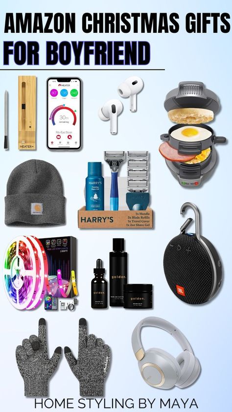 Christmas gifts for boyfriend, Christmas gifts for him Amazon Gift For Boyfriend, Amazon Gifts For Boyfriend, Gifts For Boyfriend Amazon, Christmas Gifts For Boyfriend Ideas, Gifts For Boyfriend Ideas, Gifts For College Boys, What To Get Your Boyfriend, Amazon Christmas Gifts, Christmas Gifts For Brother