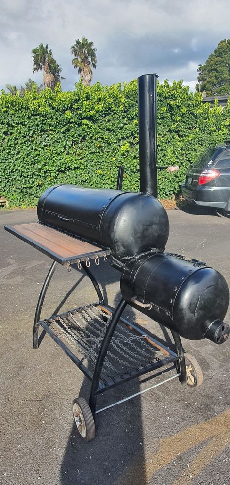 Gas Bottle Bbq, Offset Smoker, Bbq Grill Design, Grill Design, Pizza Oven, Bbq Grill, Grilling, Oven, Pizza