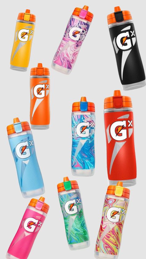 Gatorade Water Bottles Gx Water Bottle, Gatorade X Bottle, Softball Water Bottles, Gatorade Aesthetic, Soccer Wishlist, Gatorade Water Bottle, Volleyball Water Bottles, Water Bottels, Basketball Water Bottles