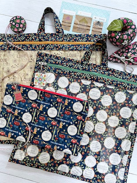 A Bit of Scrap Stuff - Sewing, Quilting, and Fabric Fun: Vinyl Project Bags and Zipper Pouch - Stitchy Birds - FREE Patterns Bird Free, Zipper Pouch Tutorial, Pouch Tutorial, Vinyl Bag, Project Bags, Vintage Cloth, Quilted Tote Bags, Pouch Pattern, Craft Show Ideas