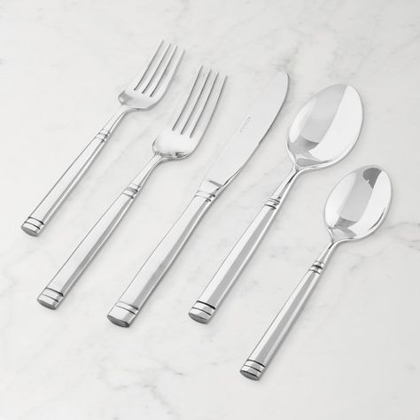 Dorm Dinnerware Sets & Drinking Glasses | Williams Sonoma French Bistro Style, Silverware Sets, College Kitchen, Bistro Style, Flatware Sets, Kids Pottery, Holiday Table Settings, French Bistro, Hamptons House