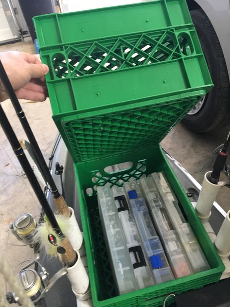 Fishing Trolley, Kayak Crate, Beach Fishing Cart, Kayak Mods, Rv Restoration, Kayak Fishing Setup, Kayak Fishing Diy, Fishing Cart, Kayak Fishing Accessories